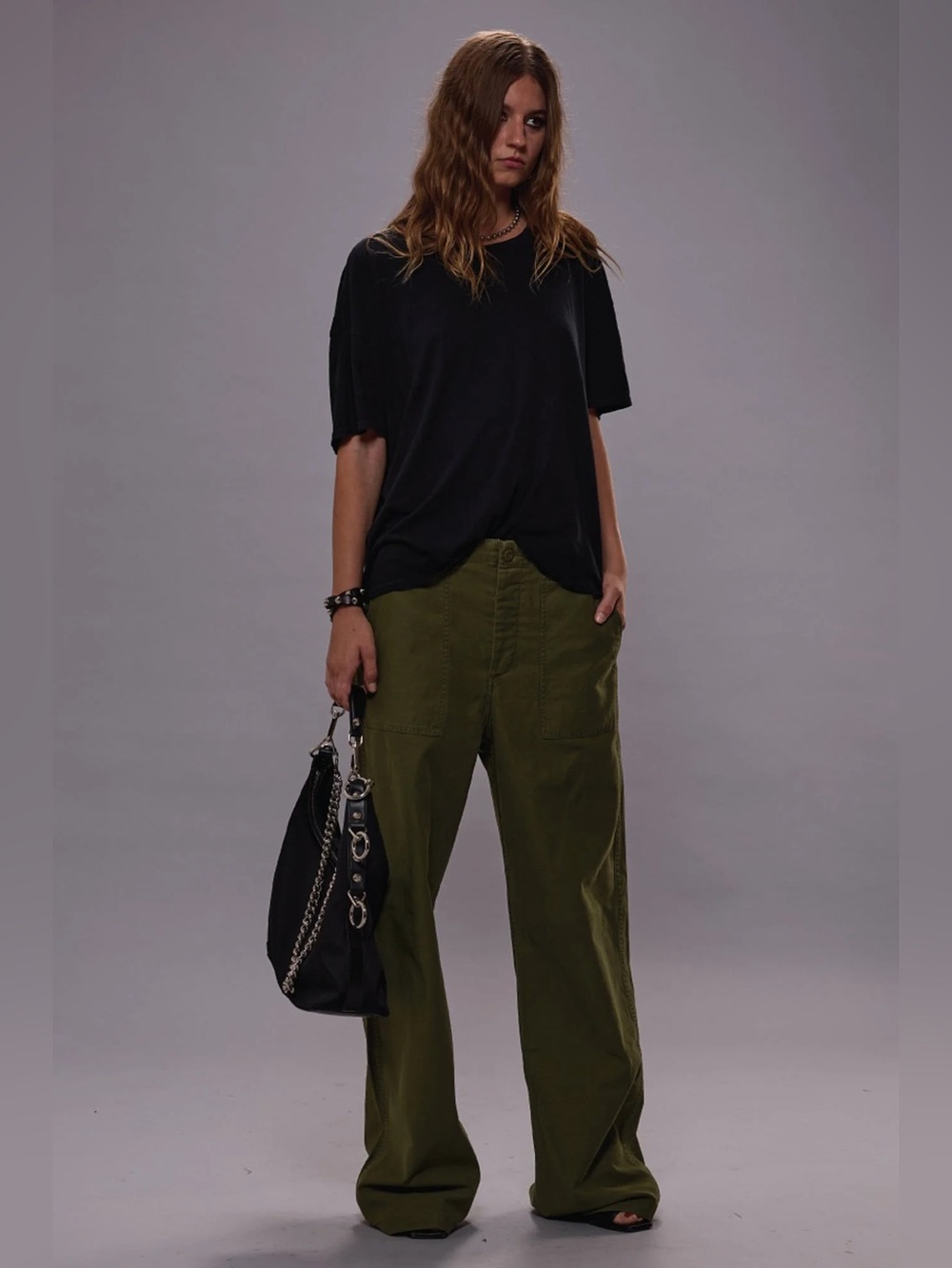 R13 Wide Leg Utility Pants